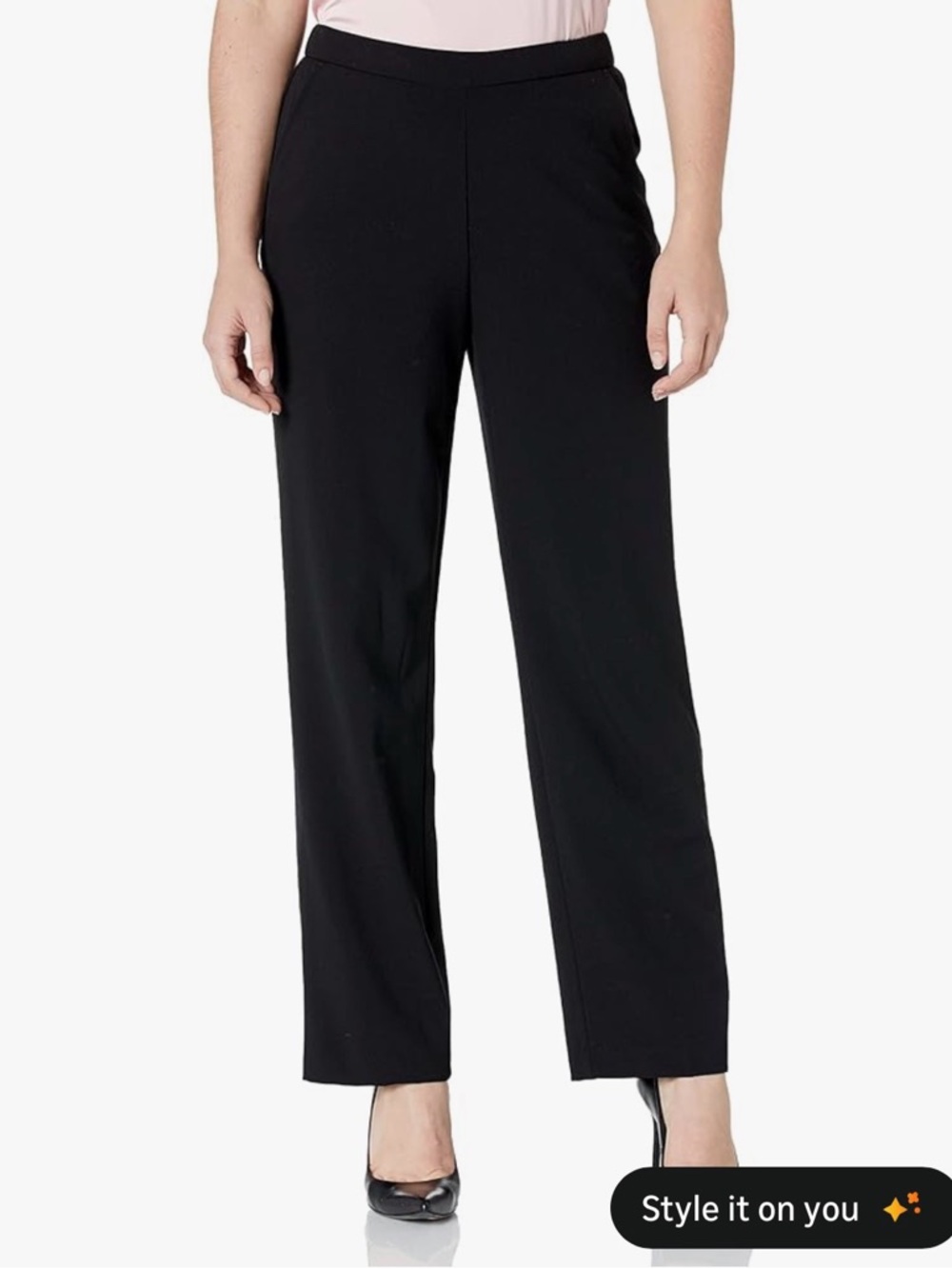 Briggs New York Black Pull- on Trousers